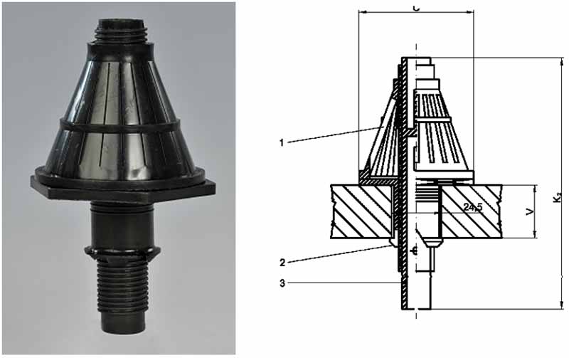 MP 370 szűrőfej rövid orsóval